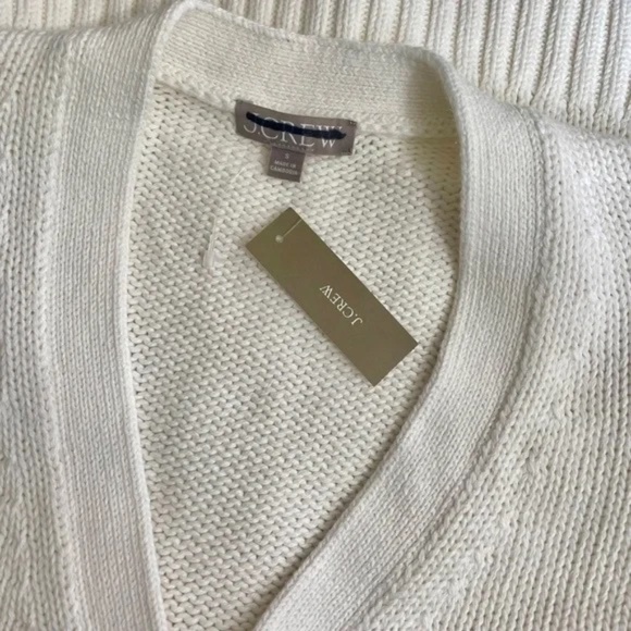 NWT!! J. CREW Heritage Cotton Relaxed Cardigan Sweater Cotton Pockets Small - Picture 11 of 14